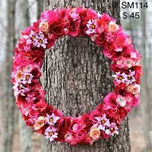 WREATH - SPRING AND SUMMER DESIGN PINK (#114)